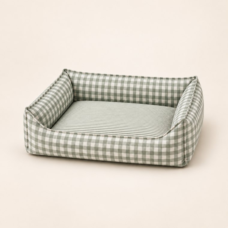 Three-Wall Dog Sofa Bed in Green