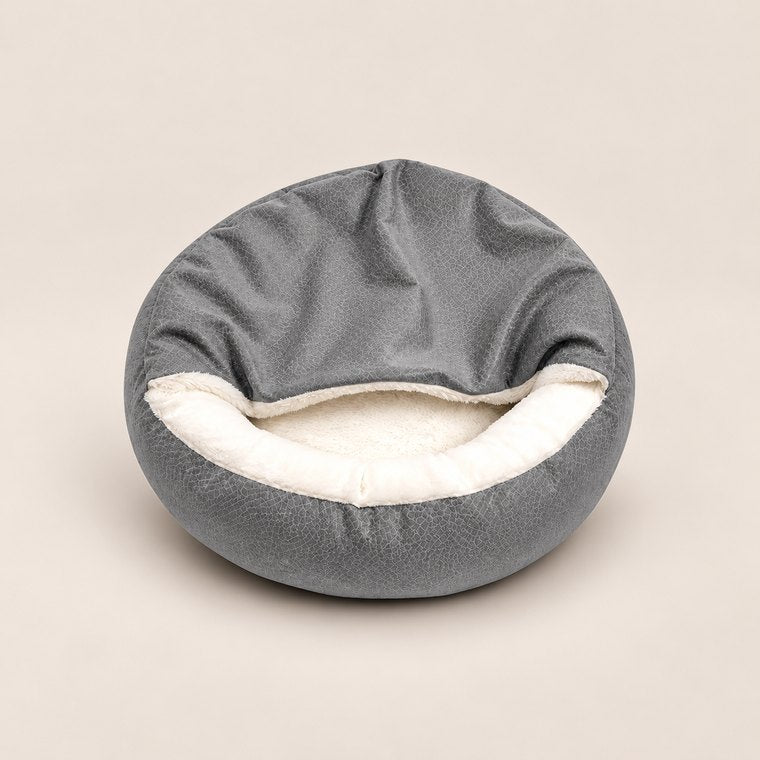 Warm Indoor Dog Bed in Gray