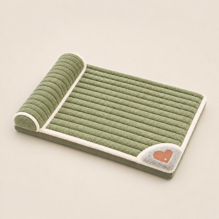 Washable Memory Foam Dog Bed in Green
