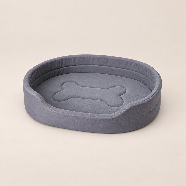 Waterproof Dog Sofa Bed with Inner Pad in Gray